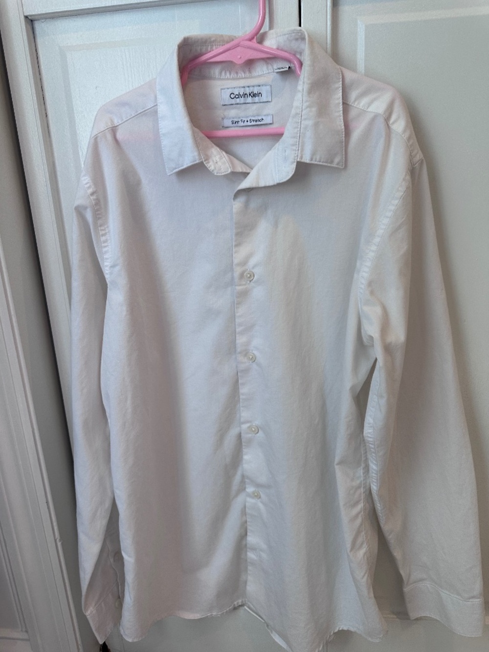 White Calvin Klein boys button down